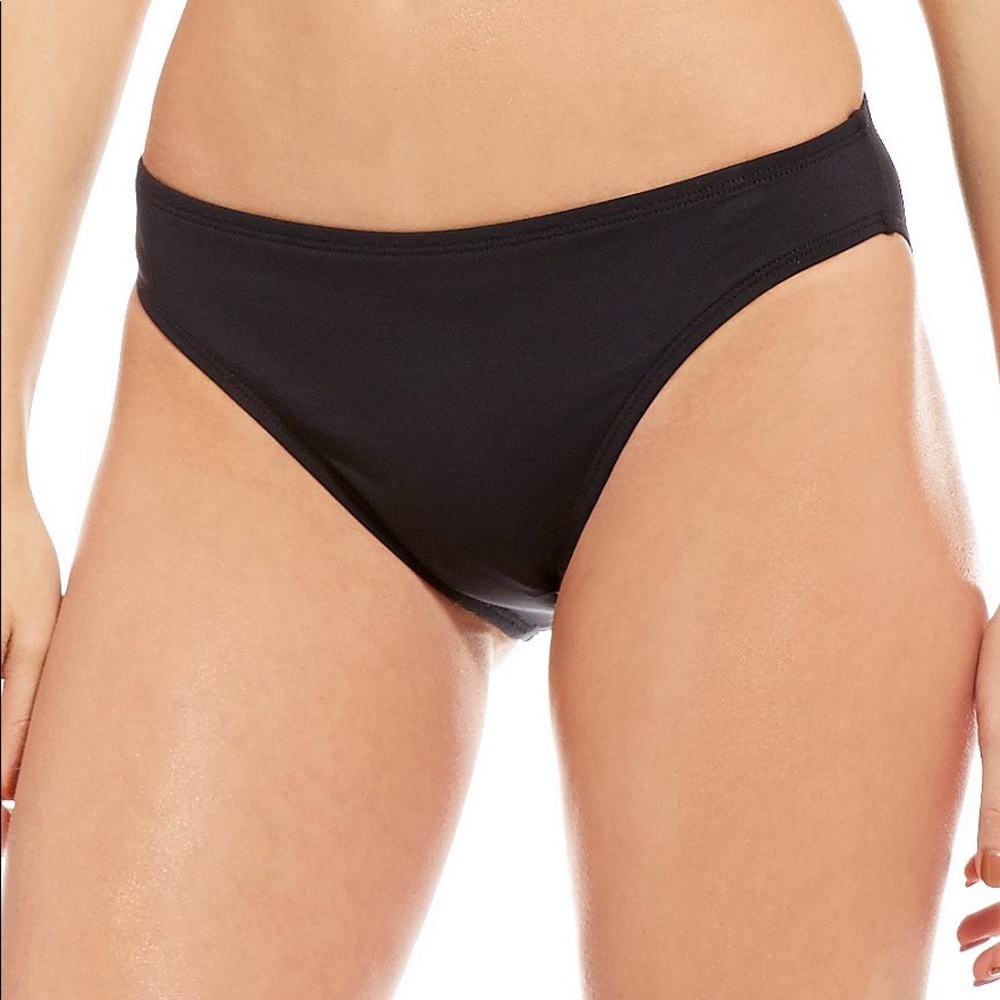 Plain black bikini bottom